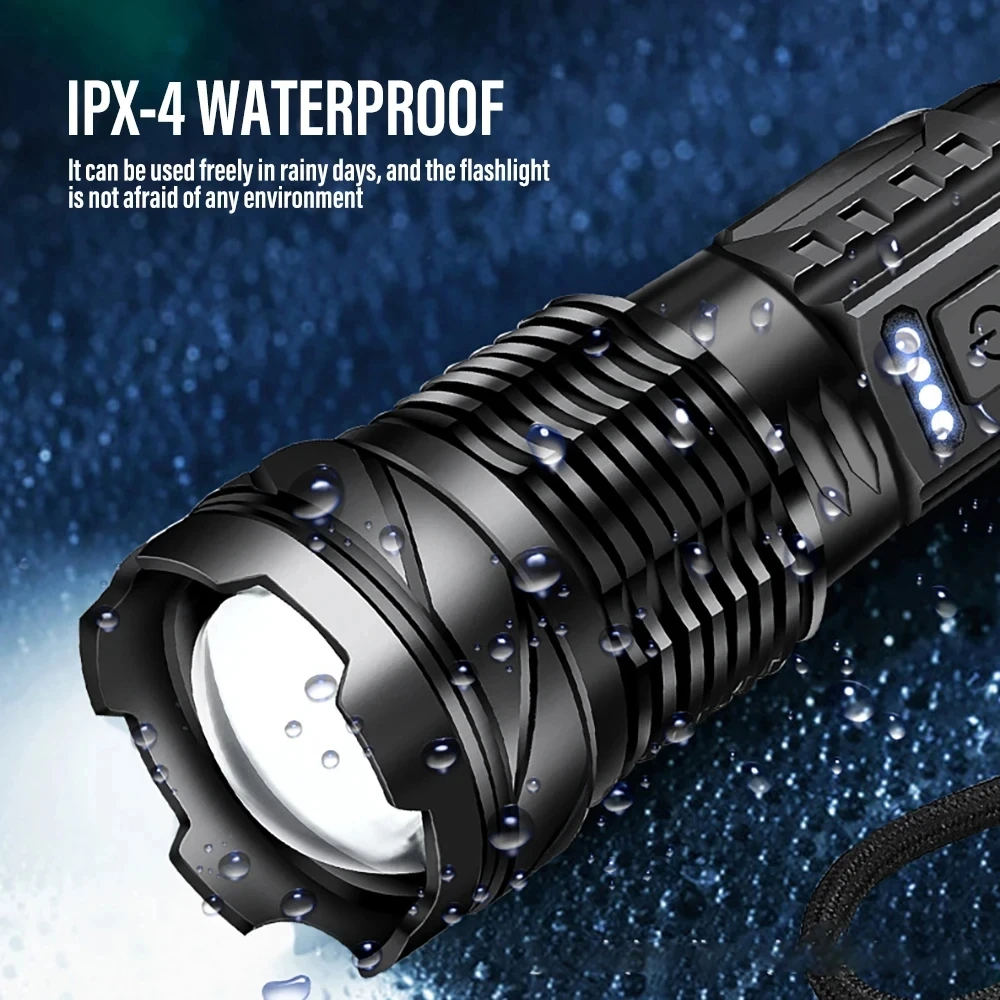 Powerful LED Flashlight Rechar - đánh giá và giá Fishing Light