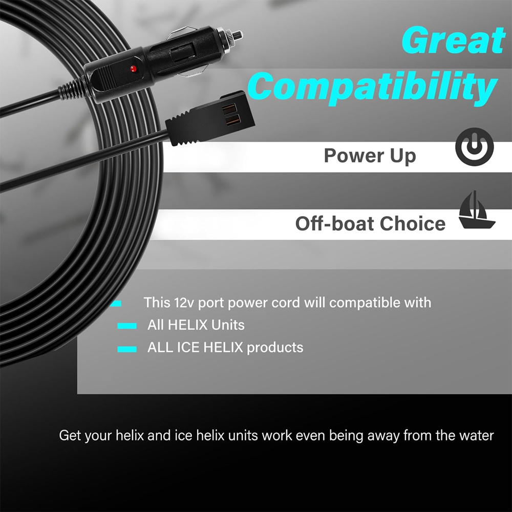 12V DC Port Power Cord 720105- - đánh giá và giá Fish Finder Charger