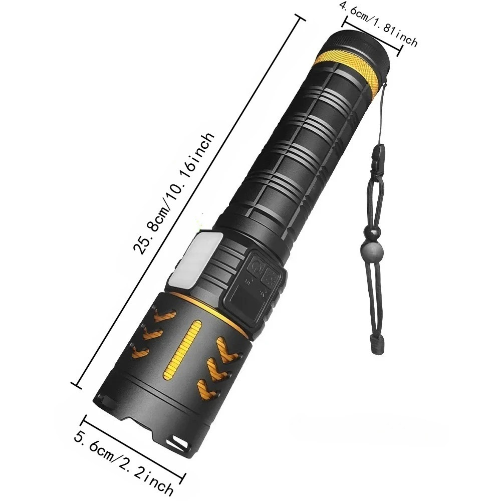 High Power LED Flashlight Zoom - đánh giá và giá Fishing Light