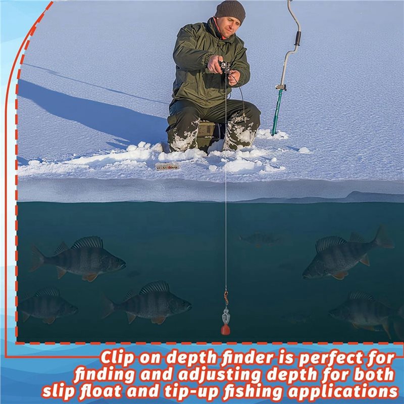 Clip-On Water Deep Gauge Instr - đánh giá và giá Fishing Depth Finder